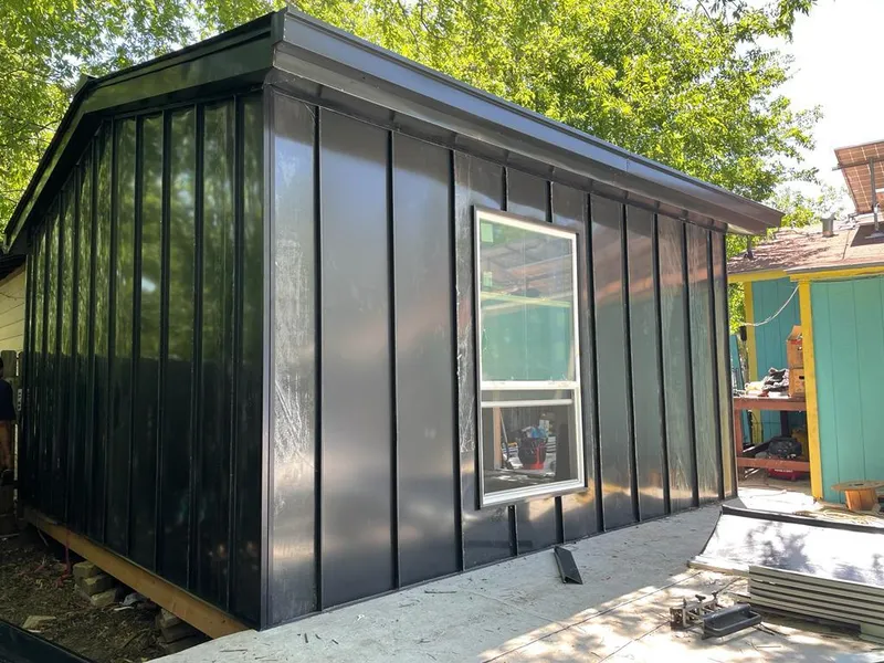 Black standing seam metal wall panels for Metal Roof Installation in Kapolei